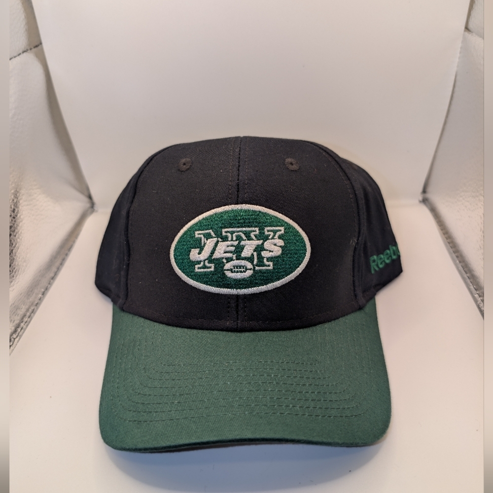 Reebok Black and Green Jets Cap